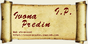 Ivona Predin vizit kartica